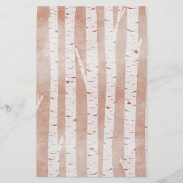 Papelaria Árvores de Aves Ilustradas
