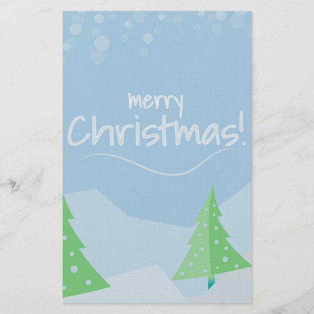 Papelaria Árvores de Natal (Frente)
