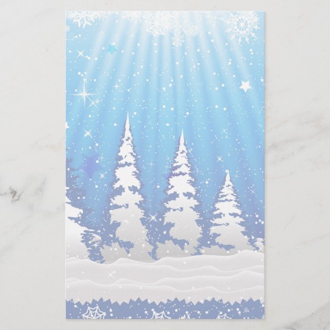 Papelaria Árvores de Natal (Frente)