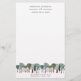 Papelaria Árvores Floresta Mata | Casamento | Material de Es