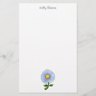Papelaria As flores da mãe · Flor azul