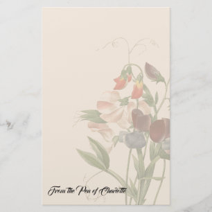 Papelaria As flores das ervilhas doces de Redoute