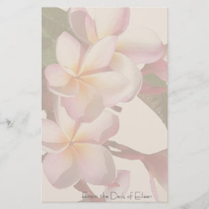 Papelaria As flores do Plumeria personalizaram artigos de