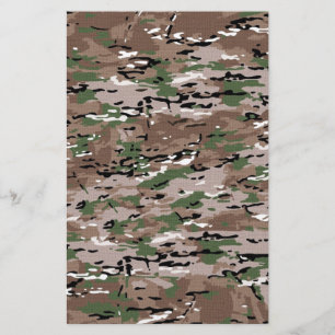 Papelaria As forças armadas camuflam o tecido