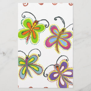 Papelaria Asas Whimsical: design de Asas Butterfly Estontean