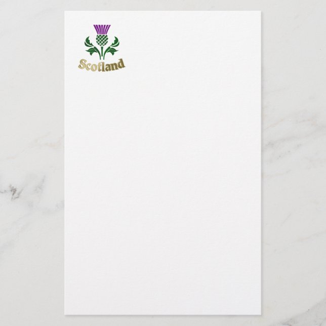 Papelaria Astro de emblema escocês (Frente)