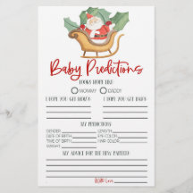 Atividade Predições do Chá de fraldas de Natal do 