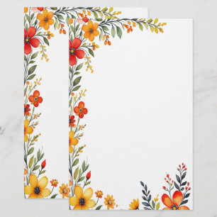 Papelaria Autumn Blossoms