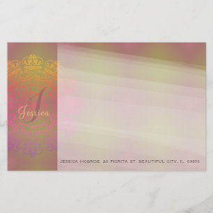 Papelaria Autumn Monogramas Stationery