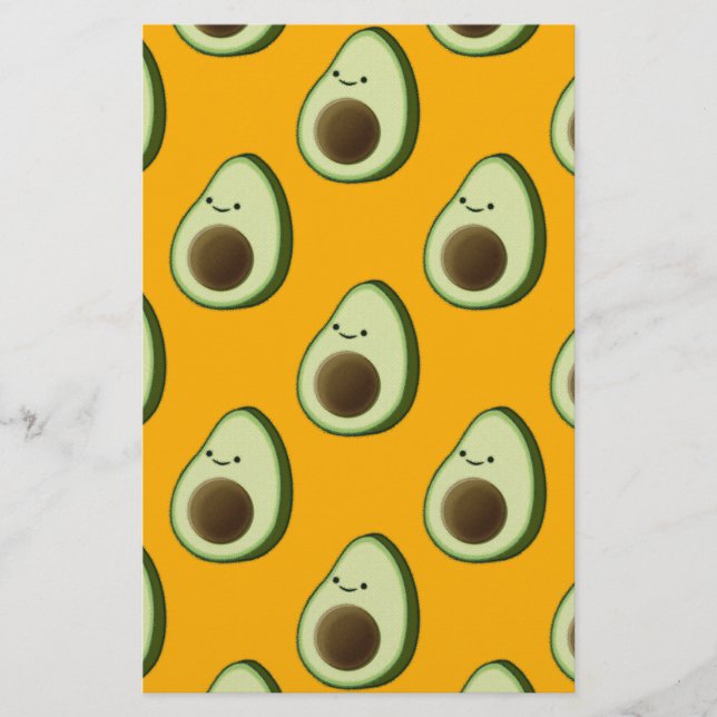 Papelaria Avocado Pattern (Frente)