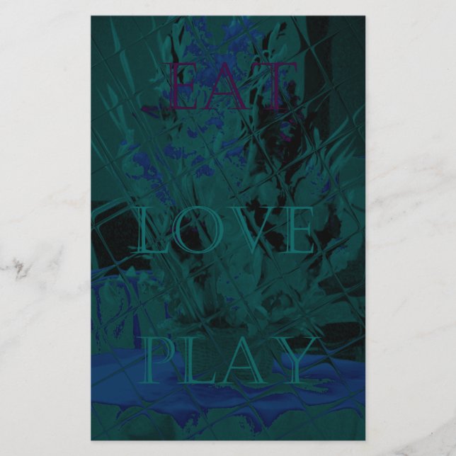 Papelaria Azul francês Coma Plantar Cores de Flor para Todos (Frente)