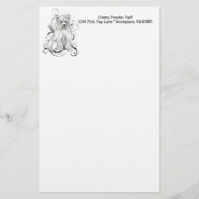 Papelaria Azul Pinto Chinês NB (Frente)