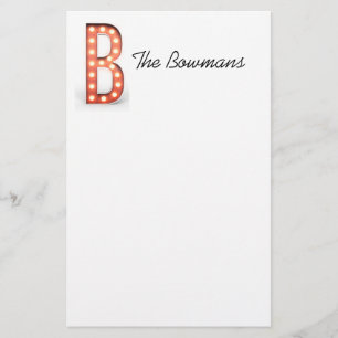 Papelaria B Monograma - Marca Personalizar