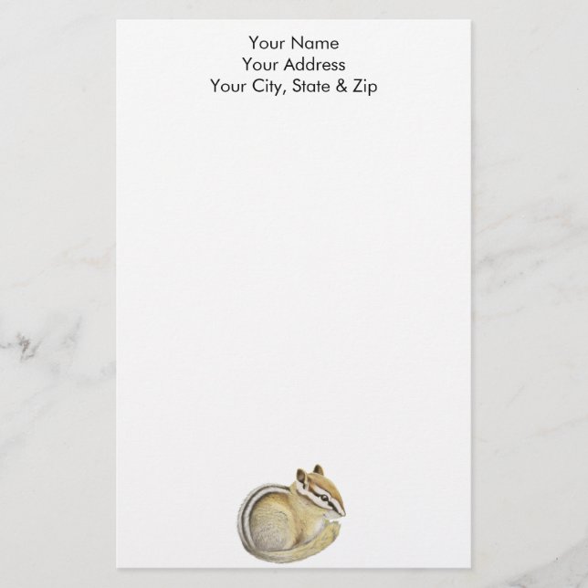 Papelaria Baby Chipmunk (Frente)