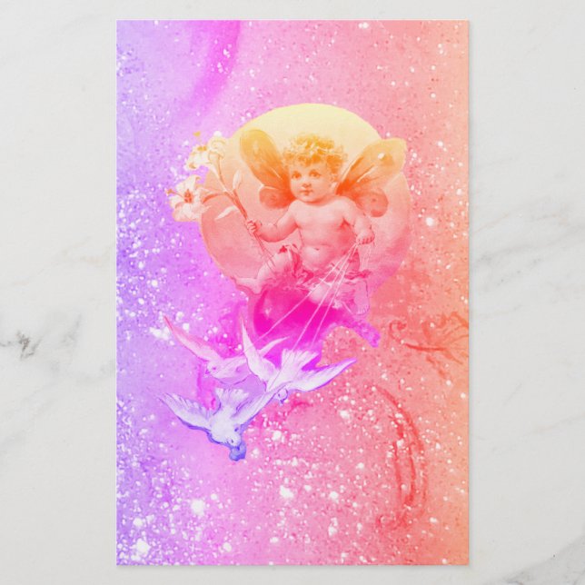 Papelaria BABY FAIRY COM DOVLE PINK SPARKLES Fantasy (Frente)