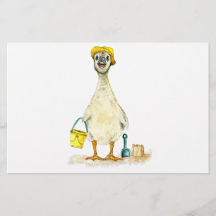 Papelaria Baby Gosling na praia