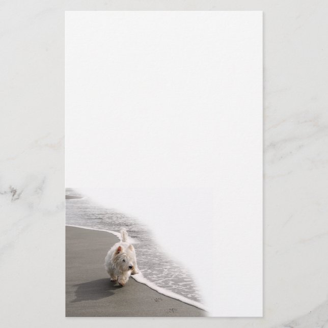 Papelaria Bachcombing Westie Foto Stationery (Frente)