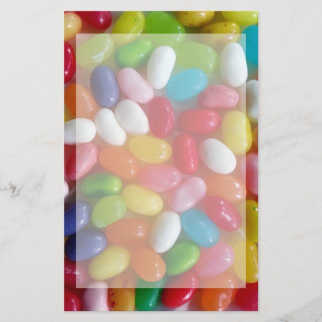 Papelaria Balas coloridas de jelly beans (Frente)
