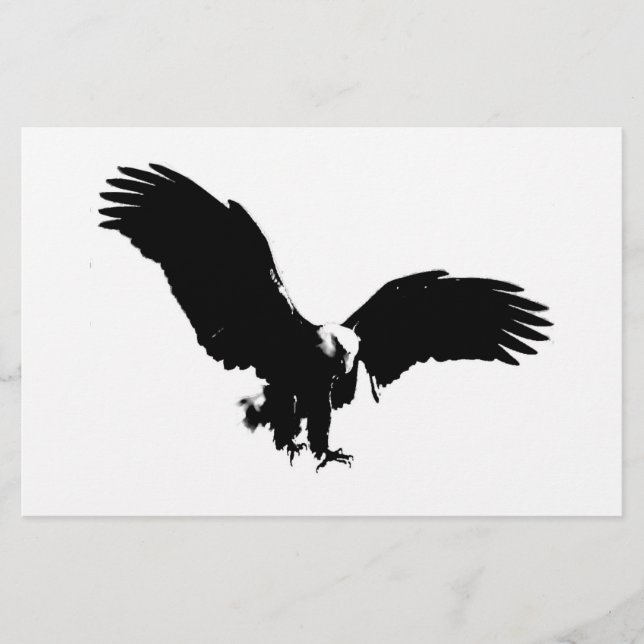 Papelaria Bald Eagle Silhouette (Frente)