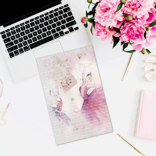 Papelaria Ballerina Dance Duo Floral Lined (Criador carregado)