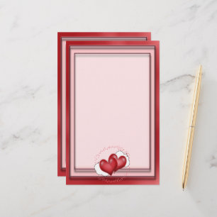 Papelaria Balões do Coração com Pequenos Corações