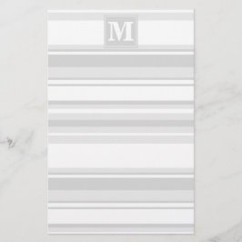 Papelaria Banda de cinza leve monograma
