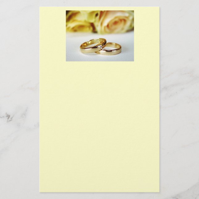 Papelaria Bandas Douradas de Casamento (Frente)