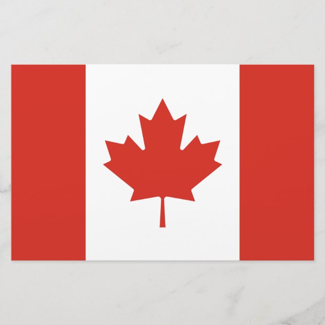 Papelaria Bandeira Canadiana (Maple Leaf) (Canadá) (Frente)