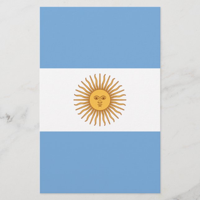 Papelaria Bandeira da Argentina (Frente)