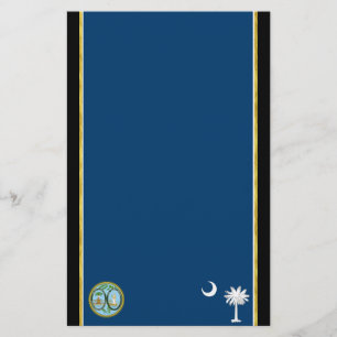 Papelaria bandeira da Carolina do Sul