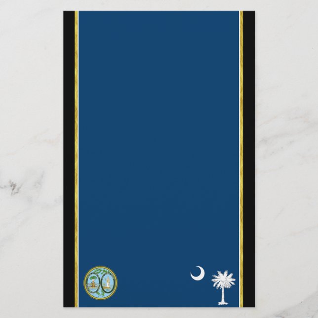 Papelaria bandeira da Carolina do Sul (Frente)