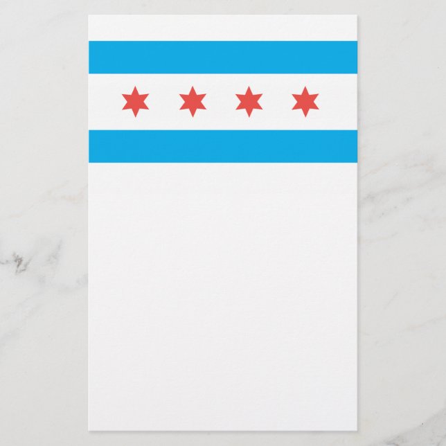 Papelaria Bandeira da cidade de Chicago (Frente)