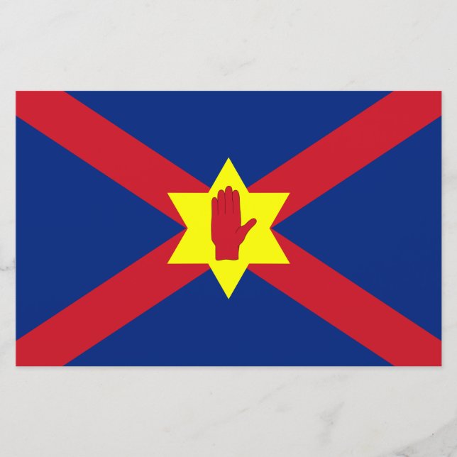 Papelaria Bandeira da Nação Ulster (Irlanda Norte) (Frente)