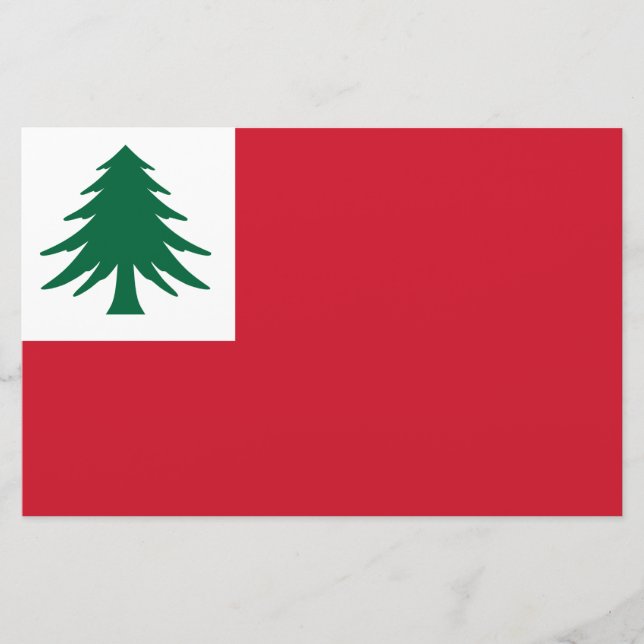 Papelaria Bandeira da Nova Inglaterra (Frente)