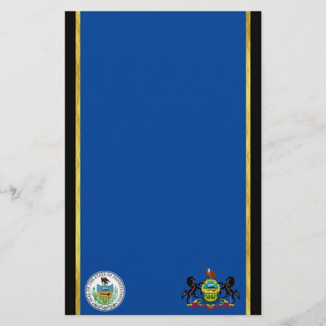 Papelaria Bandeira da Pensilvânia (Frente)