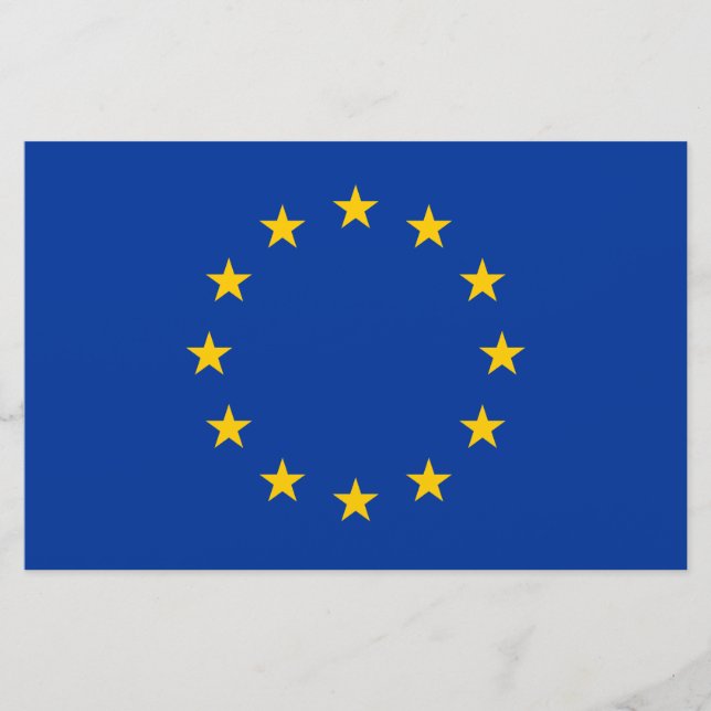 Papelaria Bandeira da União Europeia (UE) (Europa) (Frente)