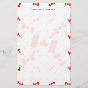 Papelaria Bandeira de Canadá nas camadas coloridas múltipl