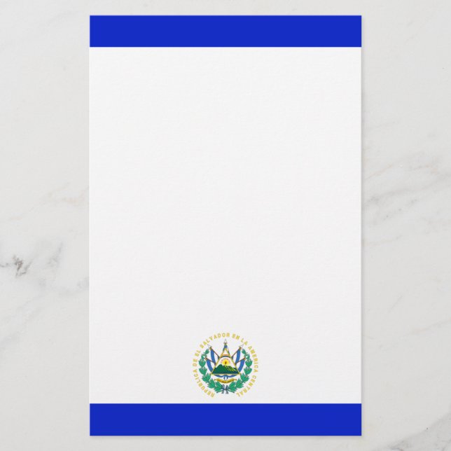Papelaria Bandeira de El Salvador (Frente)
