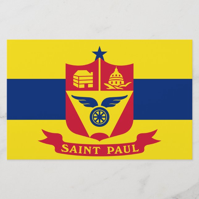 Papelaria Bandeira de Saint Paul (Minnesota) (Frente)