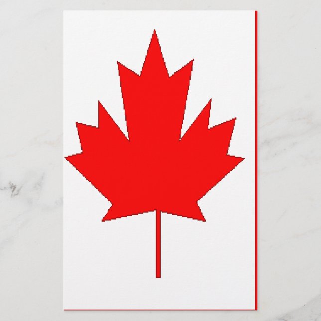 Papelaria Bandeira do Canadá (Frente)