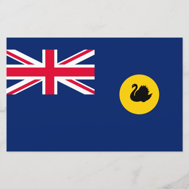 Papelaria Bandeira do Estado da Austrália Ocidental (Frente)