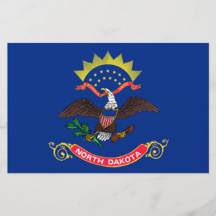 Papelaria Bandeira do Estado da Dakota do Norte