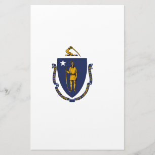 Papelaria Bandeira do Estado de Massachusetts
