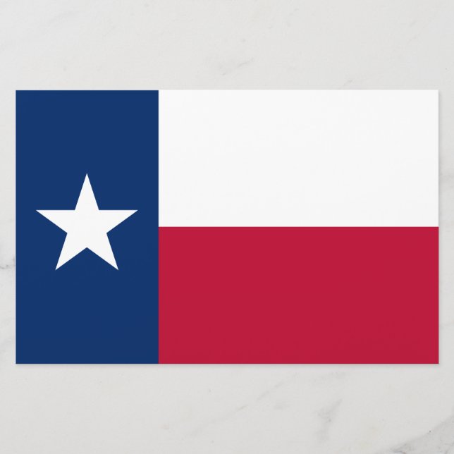 Papelaria Bandeira do Estado do Texas (Texas) (Frente)