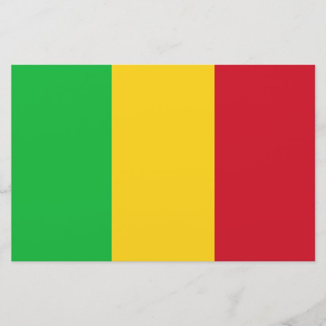 Papelaria Bandeira do Mali (Frente)