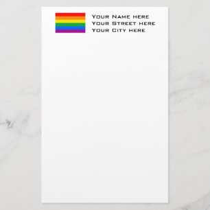 Papelaria Bandeira do orgulho gay