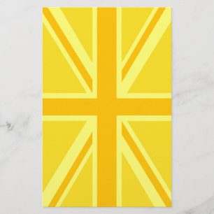 Papelaria Bandeira muito amarela de Union Jack Ingleses