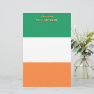 Papelaria Bandeira Nacional da Irlanda, padrão irlandês, Est