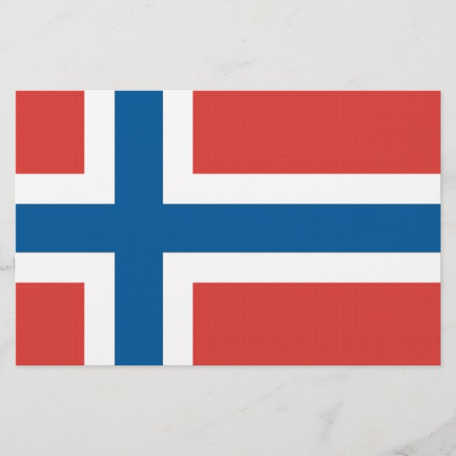 Papelaria Bandeira norueguesa (Frente)