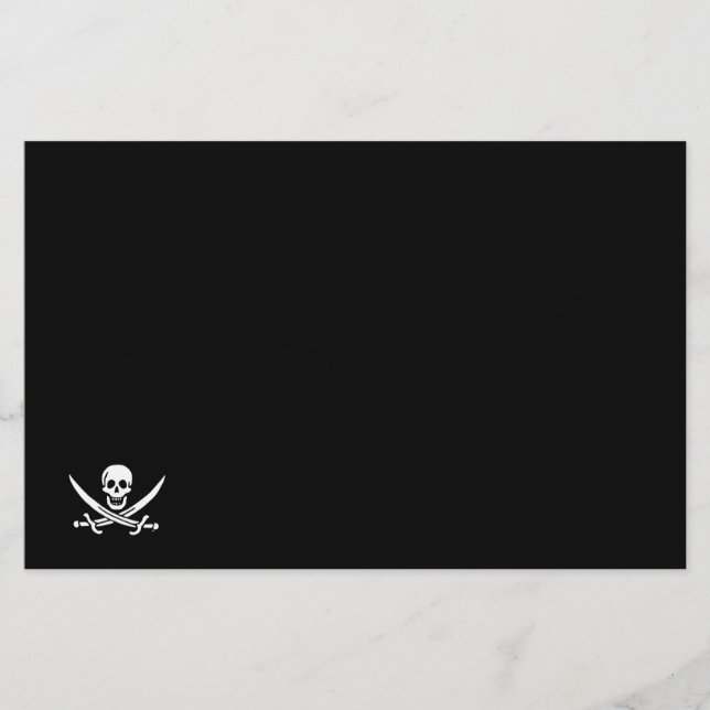 Papelaria Bandeira pirata de Jolly roger (Frente)